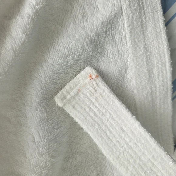 Just For Women White Cotton Terry Spa Robe - 1X/2X - Picture 12 of 13